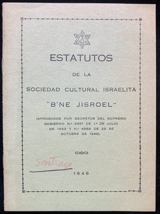 Item 281664. ESTATUTOS DE LA SOCIEDAD CULTURAL ISRAELITA &ldquo;B'NE JISROEL&rdquo;