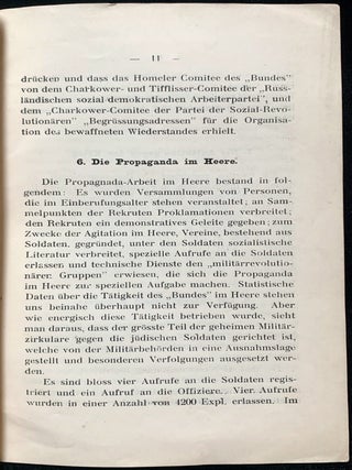 Item 281667. DIE T&Auml;TIGKEIT DES ALLGEM: J&Uuml;DISCHEN ARBEITERBUNDES IN LITAUEN, POLEN U. RUSSLAND ("BUND") NACH SEINEM V. PARTEITAG