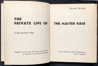 Item 281668. THE PRIVATE LIFE OF THE MASTER RACE: A DOCUMENTARY PLAY