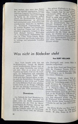Item 281683. AUFBAU ALMANAC: THE IMMIGRANT’S HANDBOOK. 1941/5701