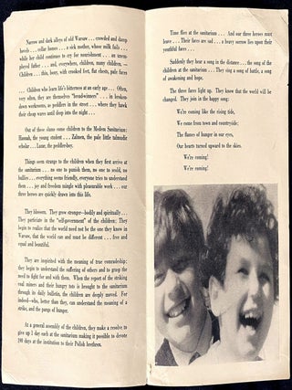 Item 281701. [LARGE ARCHIVE: 1937-1939 INTERNATIONAL DISTRIBUTION OF THE POLISH-YIDDISH FILM, &ldquo;MIR KUMEN ON,&rdquo; BY ALEKSANDER FORD, ON THE CHILDREN OF THE BUND&rsquo;S MEDEM SANITORIUM IN POLAND]