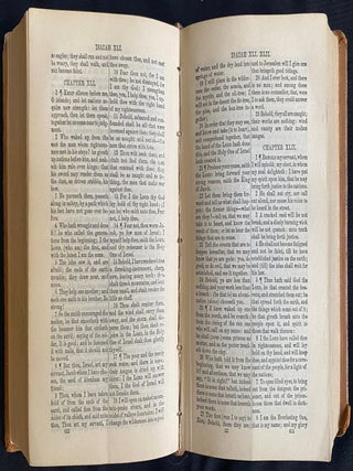 Item 281734. THE TWENTY-FOUR BOOKS OF THE HOLY SCRIPTURES, CAREFULLY TRANSLATED ACCORDING TO THE MASSORETIC TEXT, AFTER THE BEST JEWISH AUTHORITIES. TORAH, NEVI'IM VE-KHETUVIM.