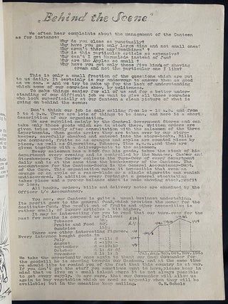 Item 281735. THE CAMP: PUBLISHED IN HUTCHINSON CAMP DOUGLAS I.O.M. ISSUE NR 11, DECEMBER 2, 1940
