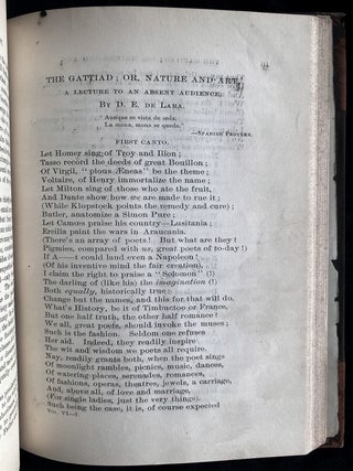 Item 281736. THE NEW ERA: A MONTHLY PERIODICAL, DEVOTED TO THE INTERESTS OF RELIGION AND HUMANITY AND TO THE DIFFUSION OF KNOWLEDGE ON JUDAISM AND JEWISH LITERATURE. VOL III: NRS 7 (July 1873), 9 (Sept 1873), 10 (Oct 1873), 11 (Nov 1873), & 12 (Dec 1873) VOL VI: NRS 1 (JAN 1876) & 2 (FEB 1876). [7 ISSUES FROM 2 VOLUMES]