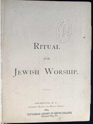 Item 281810. RITUAL OF JEWISH WORSHIP